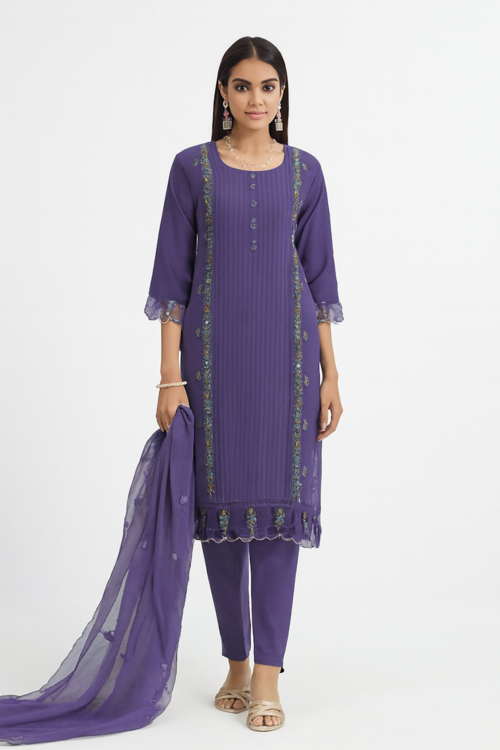 Office Wear Kurta Pant Set