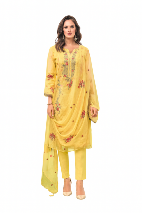 Silk Blend Ethnic Kurta Set