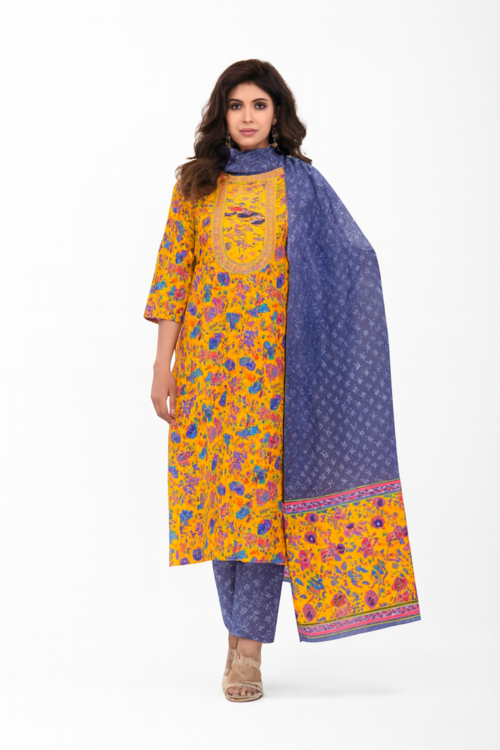 Women Ethnic Set Kurta with Dupatta for Festive Wear-D30
